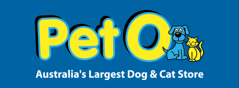 Blue and yellow PetO pet store logo