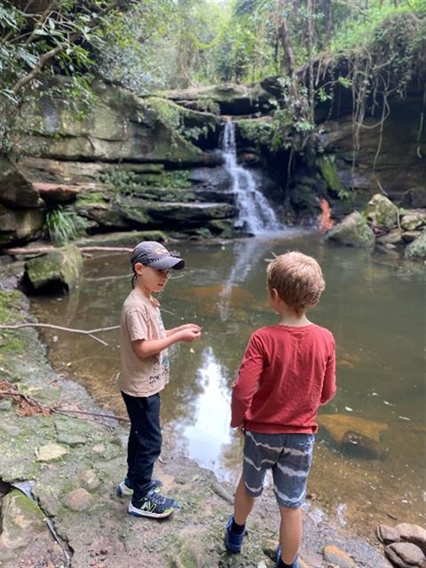 Wild about Lane Cove winner - Skipping rocks at Lillypilly Falls