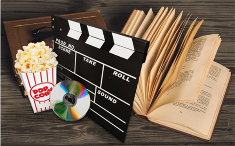 Image of book and movie